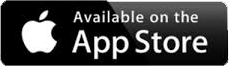 Black rectangular button with a white Apple logo on the left, followed by the text "Available on the App Store" in white font.